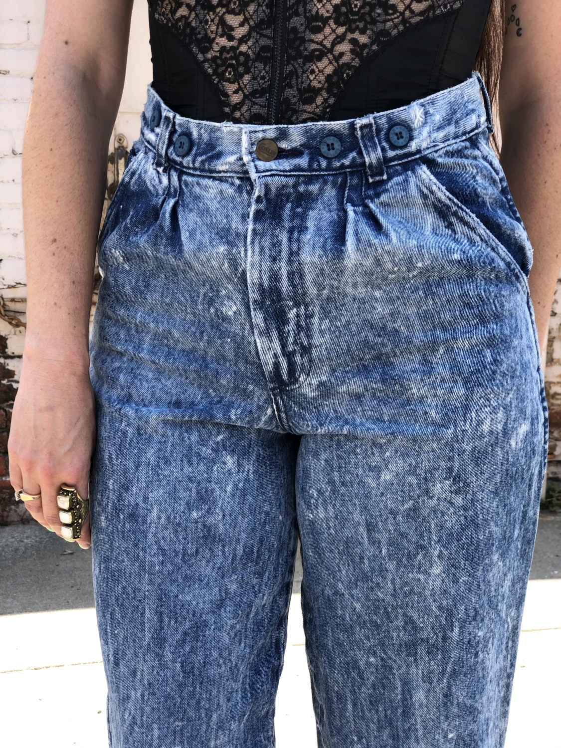 SOLD 80s/90s COTLER Acid Wash Denim Jeans M → Hotbox Vintage