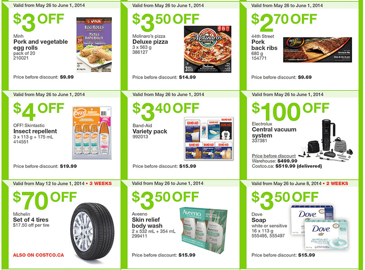 Costco Canada Weekly Instant Handouts Coupons Ontario, Quebec