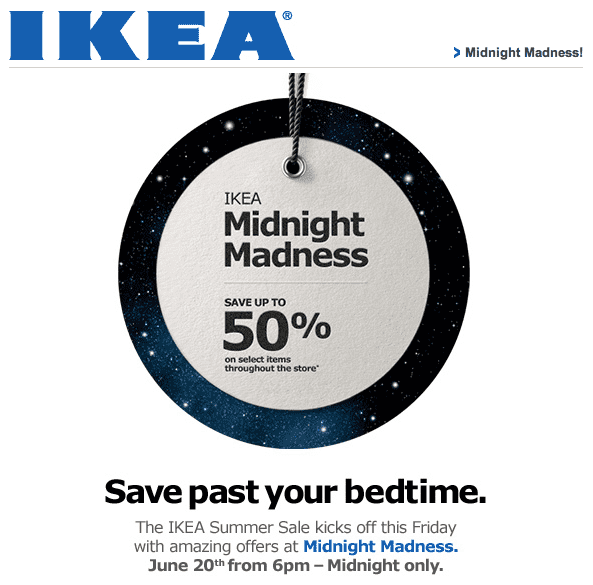 Ikea Canada Midnight Madness Sale Save up to 50 on Select Items, InStore, Friday, June 20