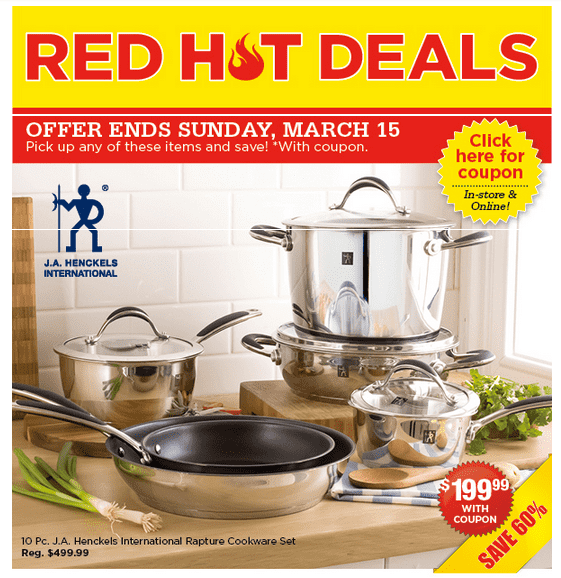 Kitchen Stuff Plus Canada Coupon & Red Hot Deals Save 60 On a 10Pc