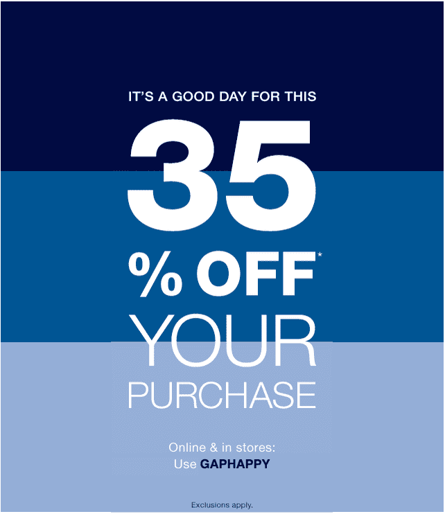 Gap Canada Today's Offers Save 35 On Your Purchase Hot Canada Deals