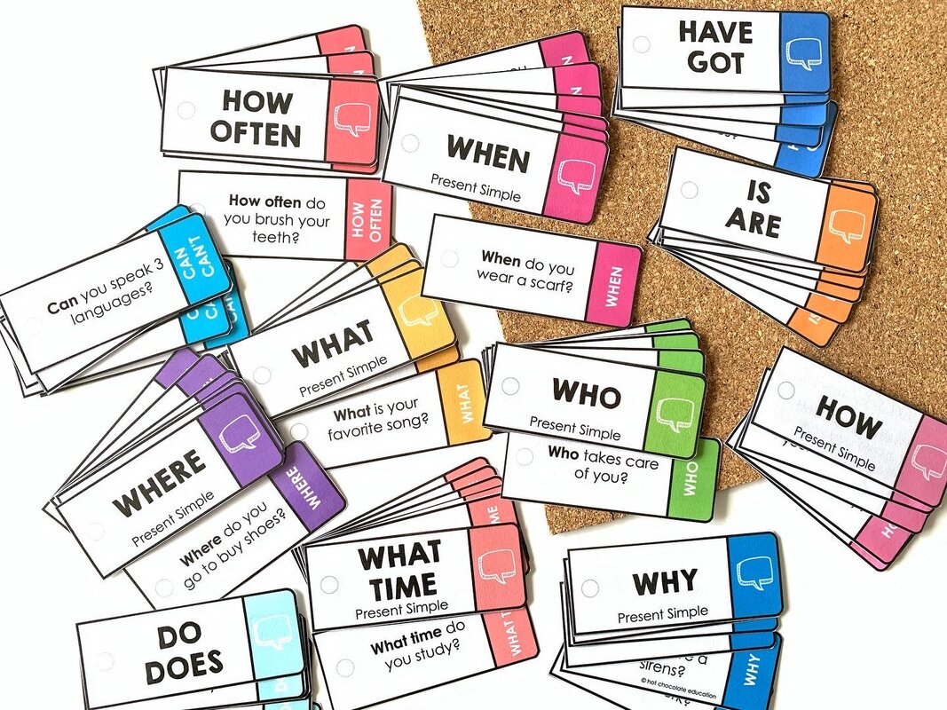 Grab & Go Question Prompts for all Levels! Hot Chocolate Teachables
