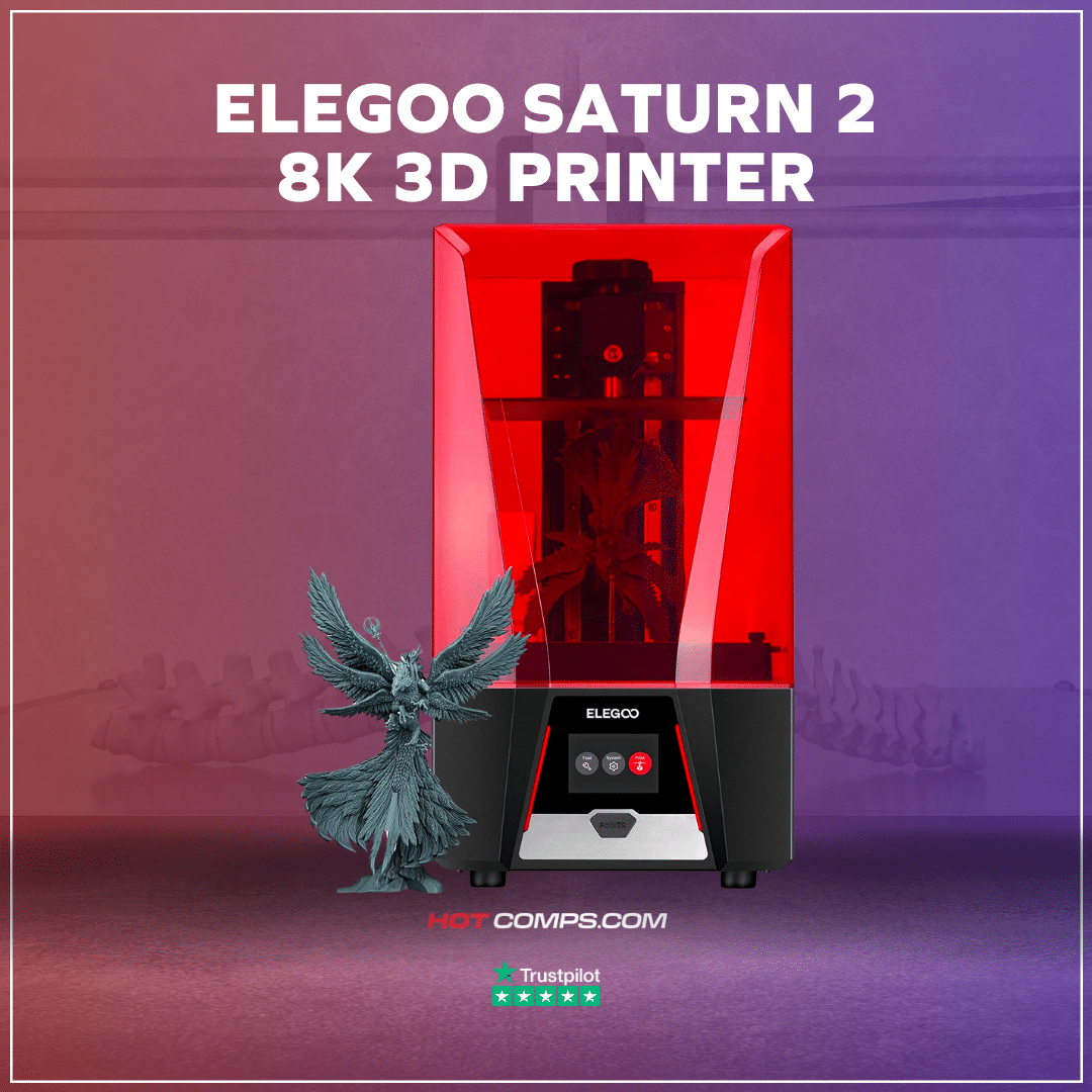 6th July 2023 ELEGOO Saturn 2 8K 3D Printer + Air Purifier Hot Comps