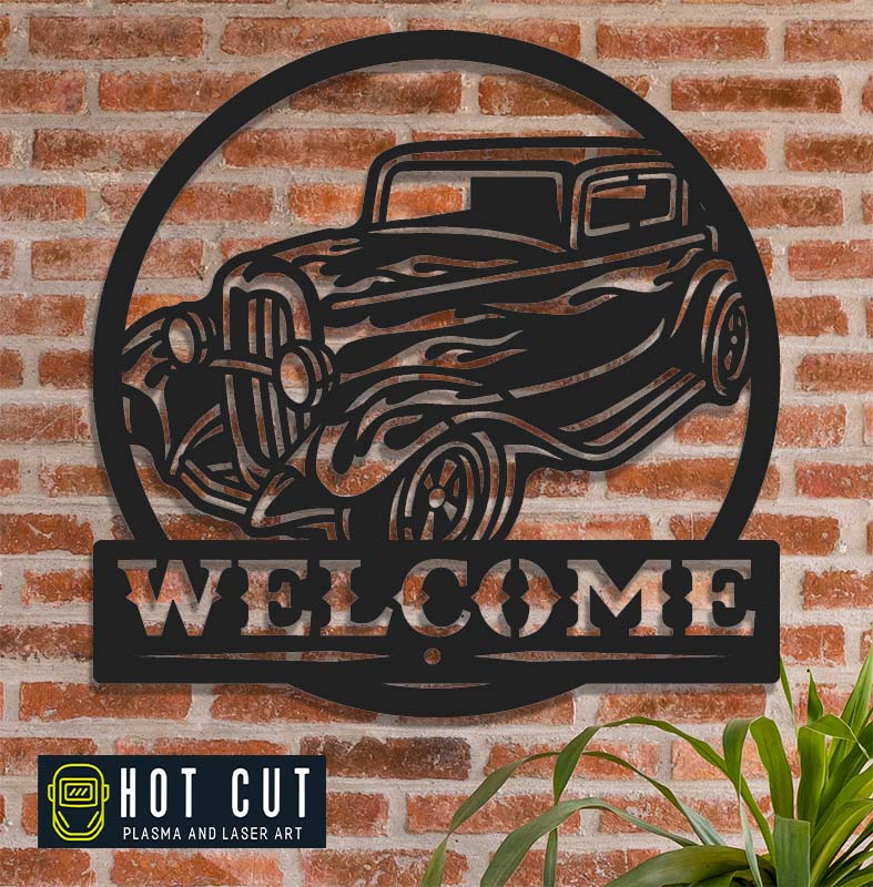 Hot Rod Sign Hot Cut