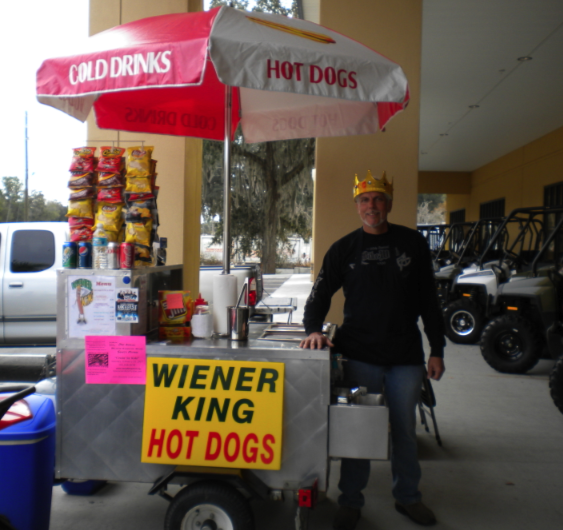 "Weiner King Hot Dogs" Is Up and Running! Hot Dog Cart