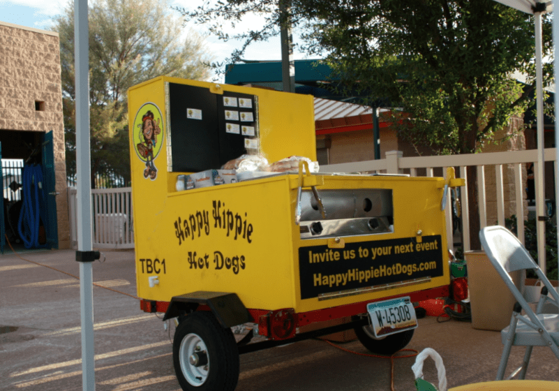 Happy Hippie Hot Dogs Hot Dog Cart