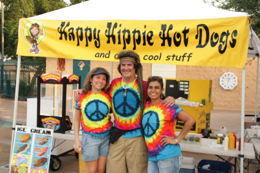 Happy Hippie Hot Dogs Hot Dog Cart