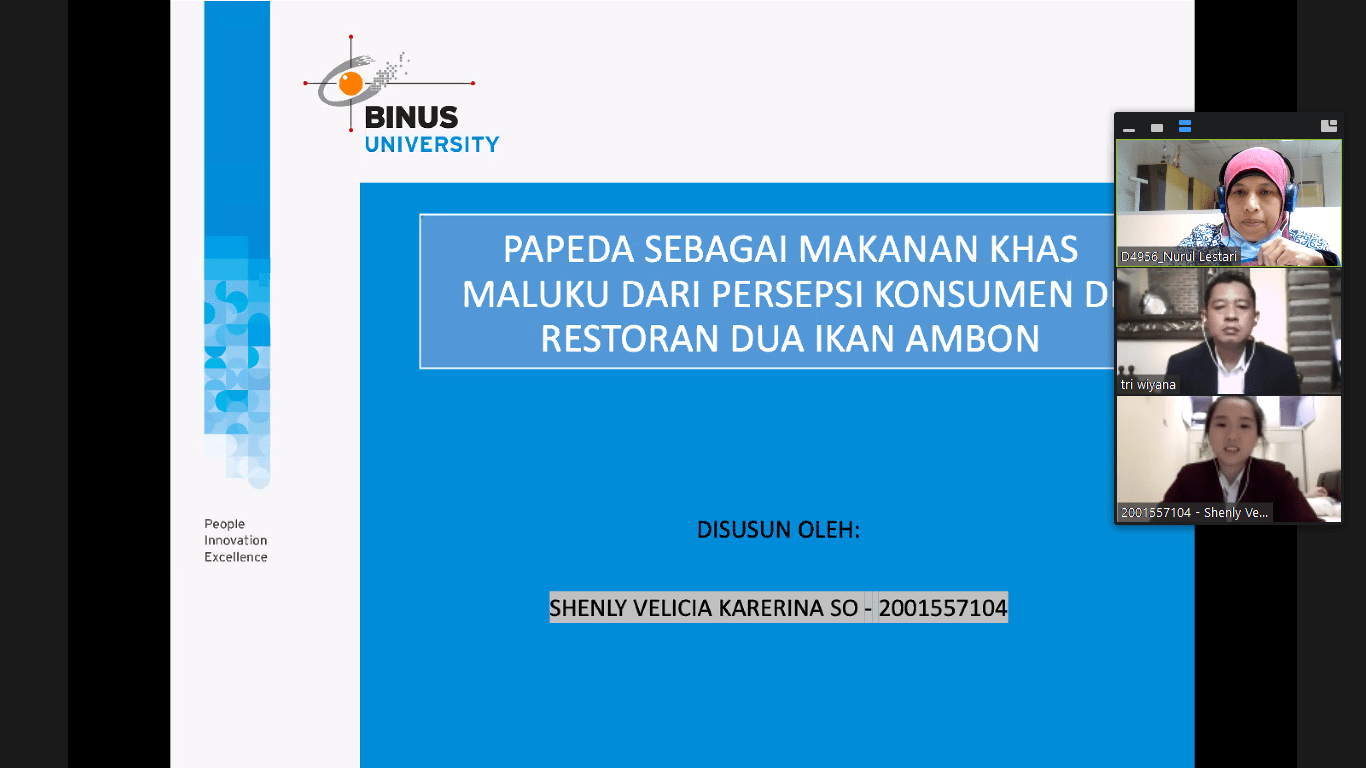 Selamat Menempuh Sidang Online Bagi Hotel Management B2020