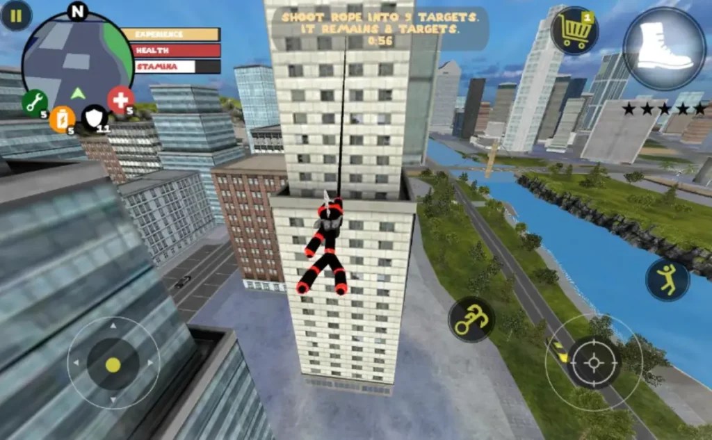 Stickman Rope Hero Mod Apk Unlimited Money+Diamond 2024