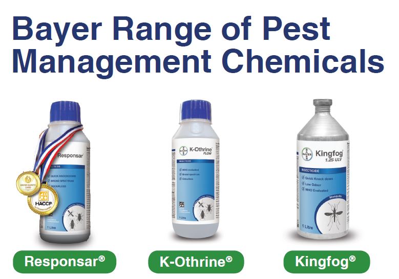 Bayer range of pest management chemicals