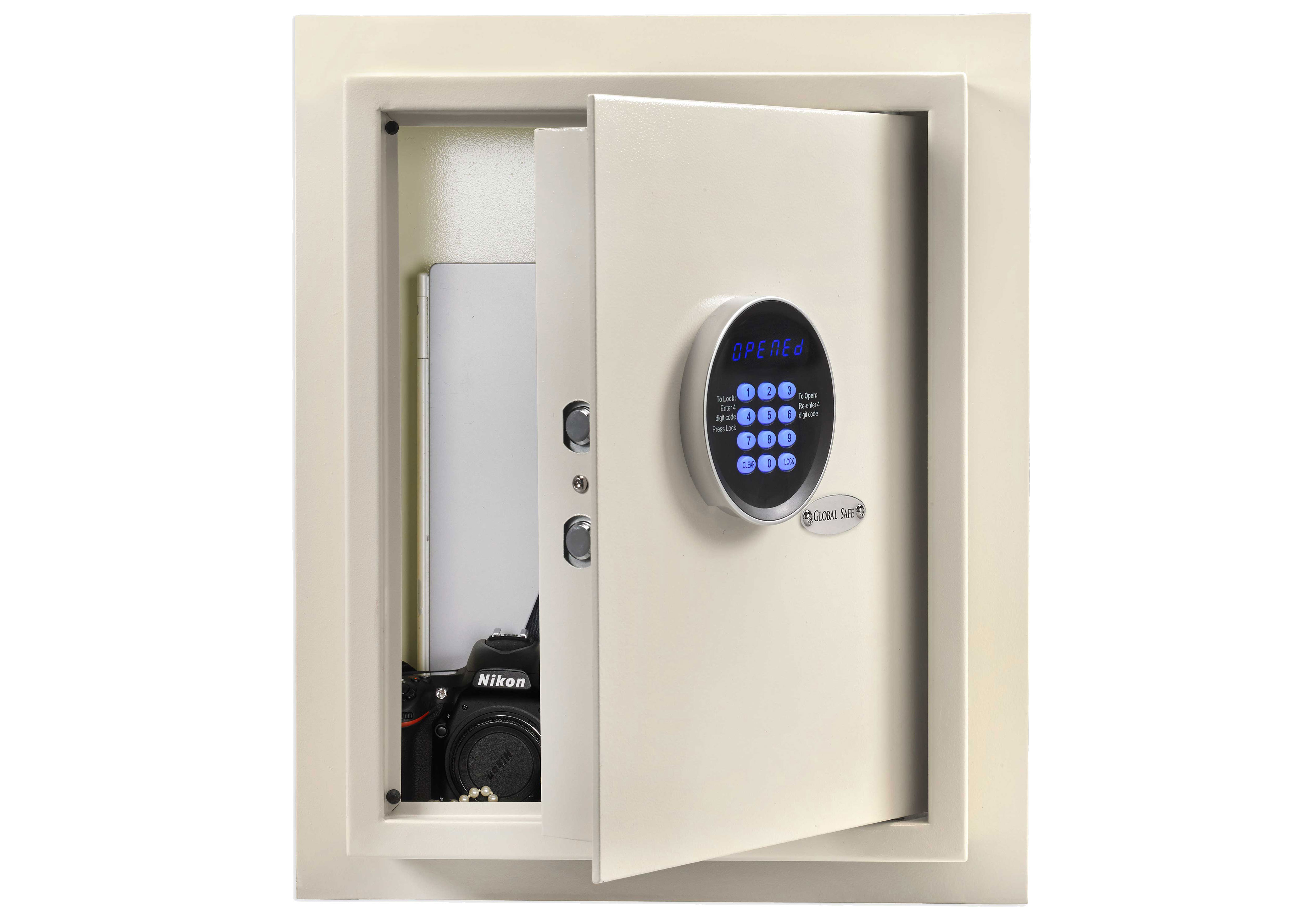 Global Wall Safe Plus Recessed17" Laptop Safes /Wall Safes Global