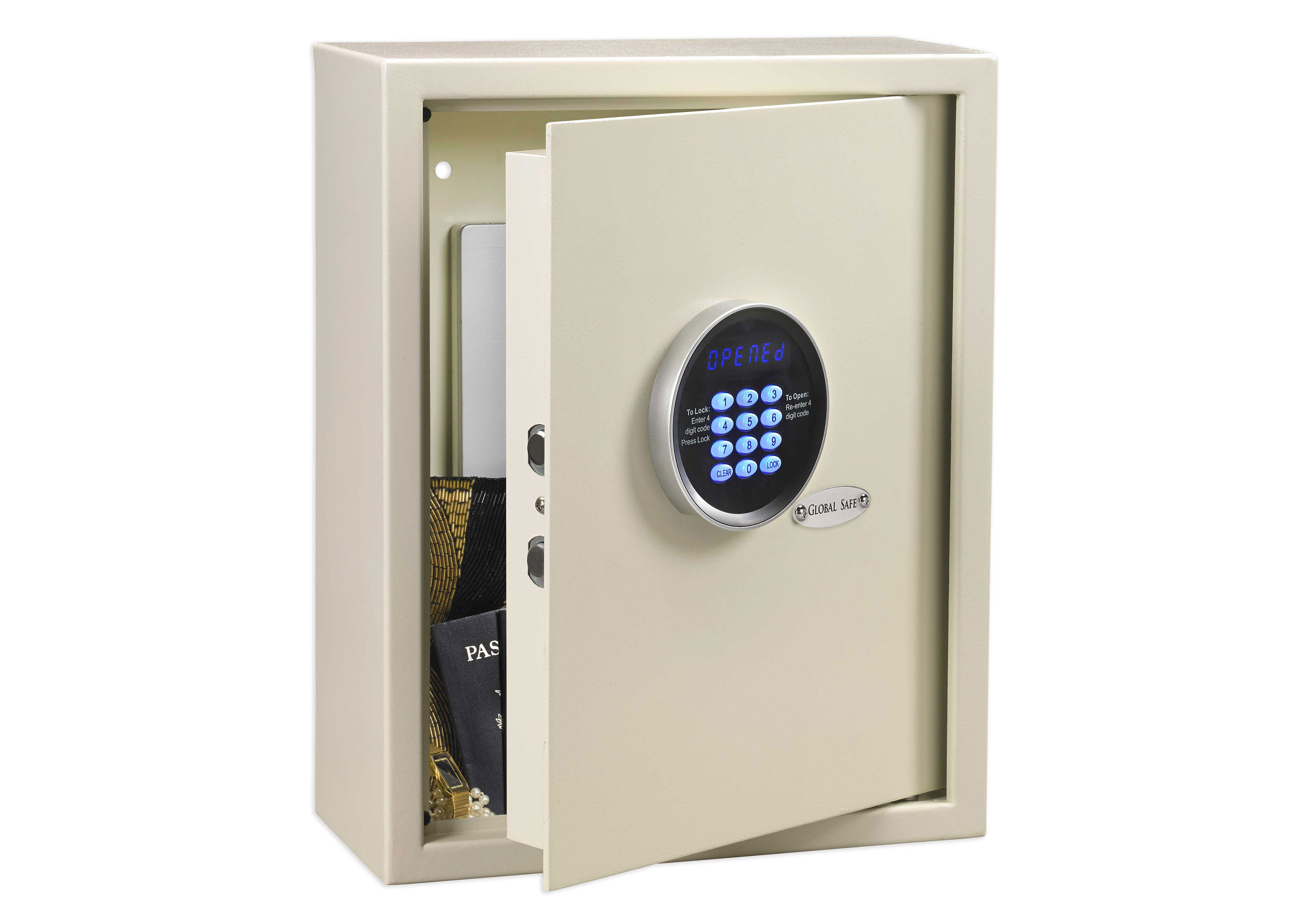 Global Wall Safe Plus Surface Mount 17" Laptop Safes / Wall Safes
