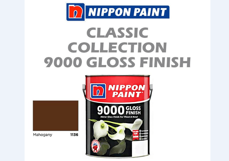 NIPPON Paint Gloss Finish (1136 Mahogany) 5L HotelSOS