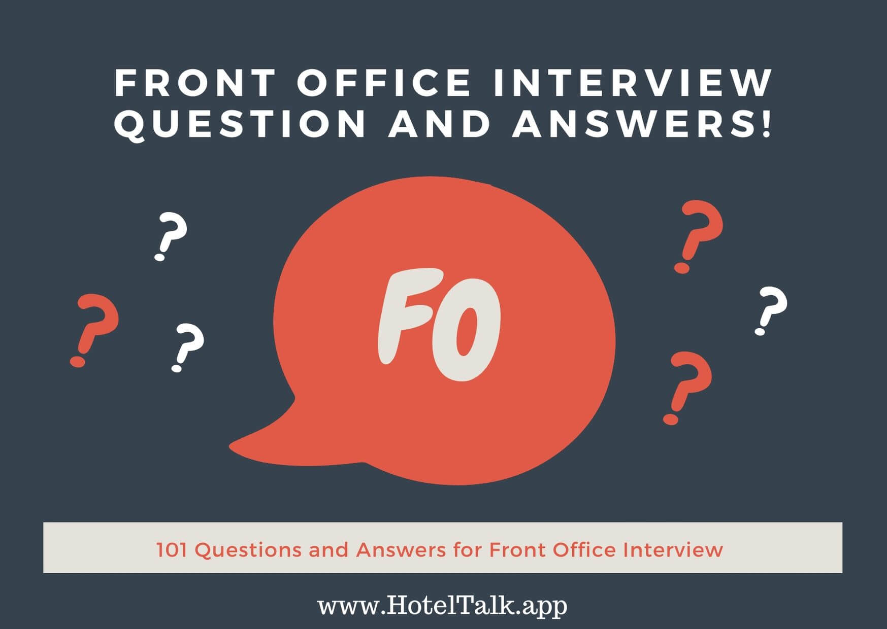 101 Front Office Job Interview Questions and Answers HotelTalk For