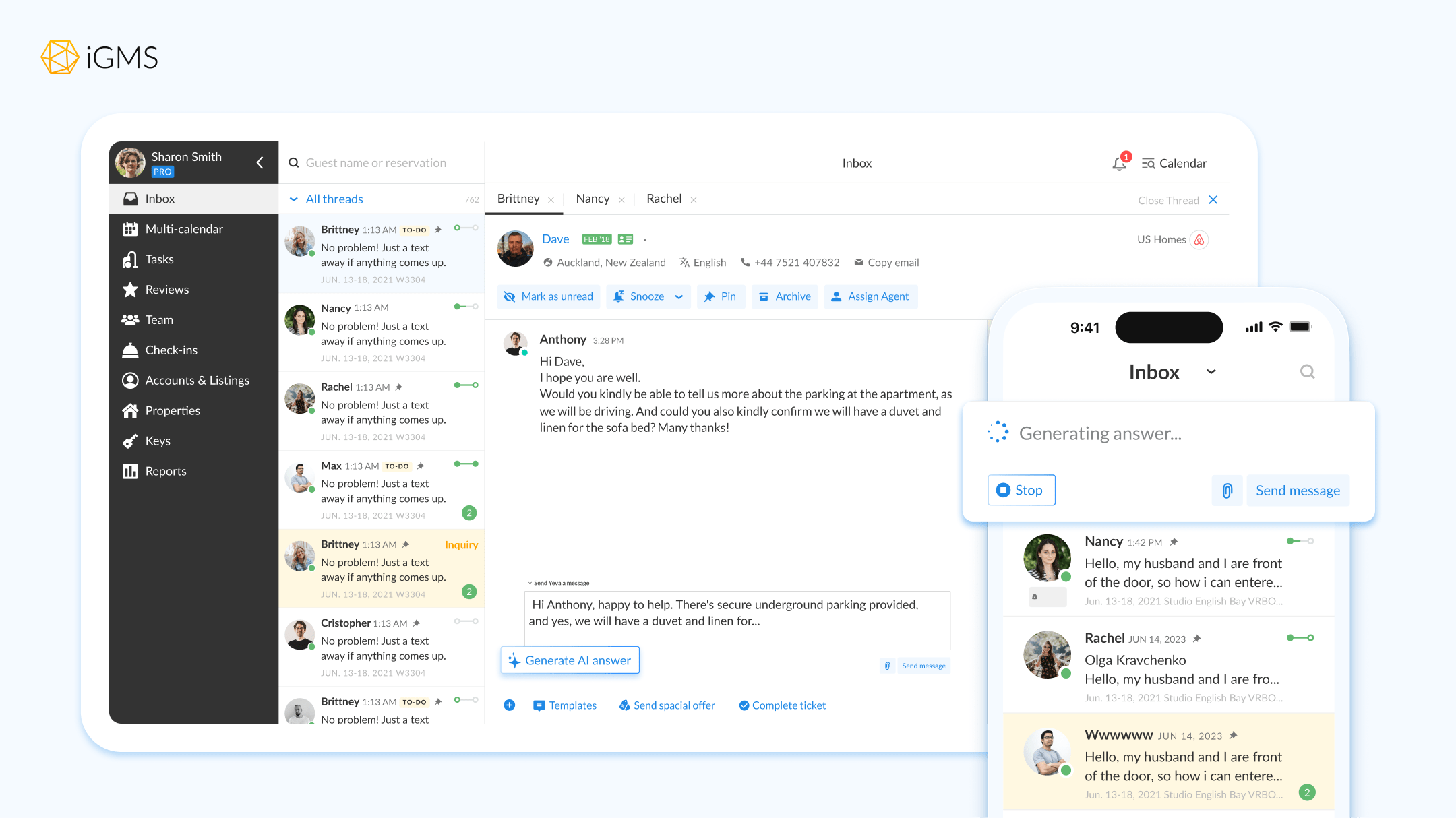 iGMS Launches AIPowered Messaging Tool to Streamline Guest