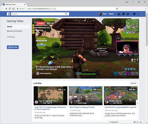 Fb.gg Is Facebook’s Game Streaming Hub Challenger To Twitch Dominance