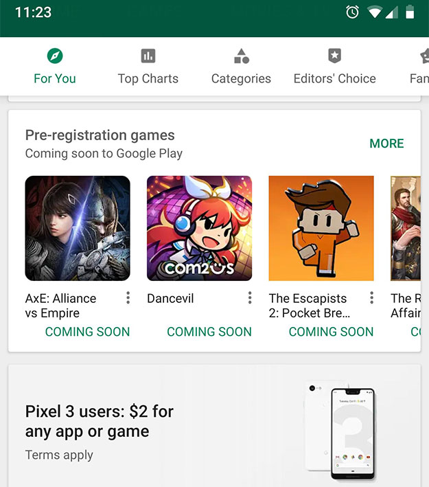 Google's Free Play Store Credit Promo Returns For Pixel 3
