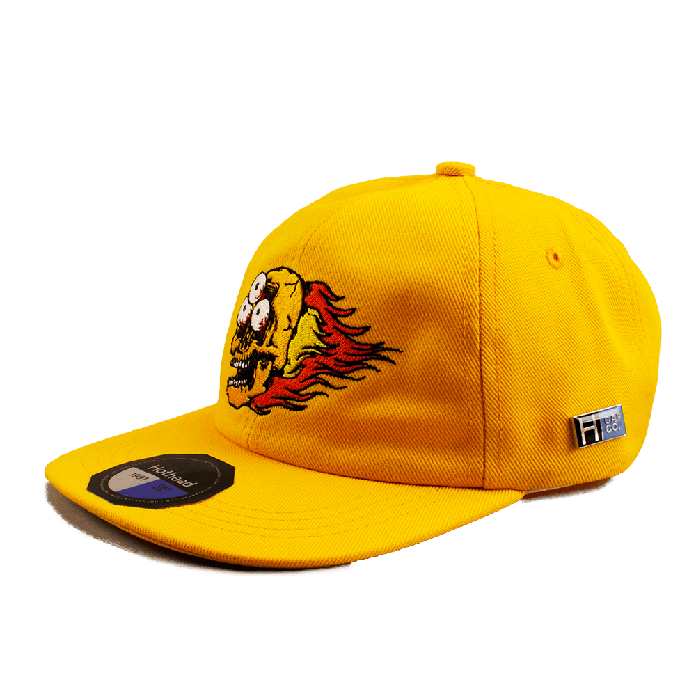 Yellow skull dad cap Hothead Cap Co.
