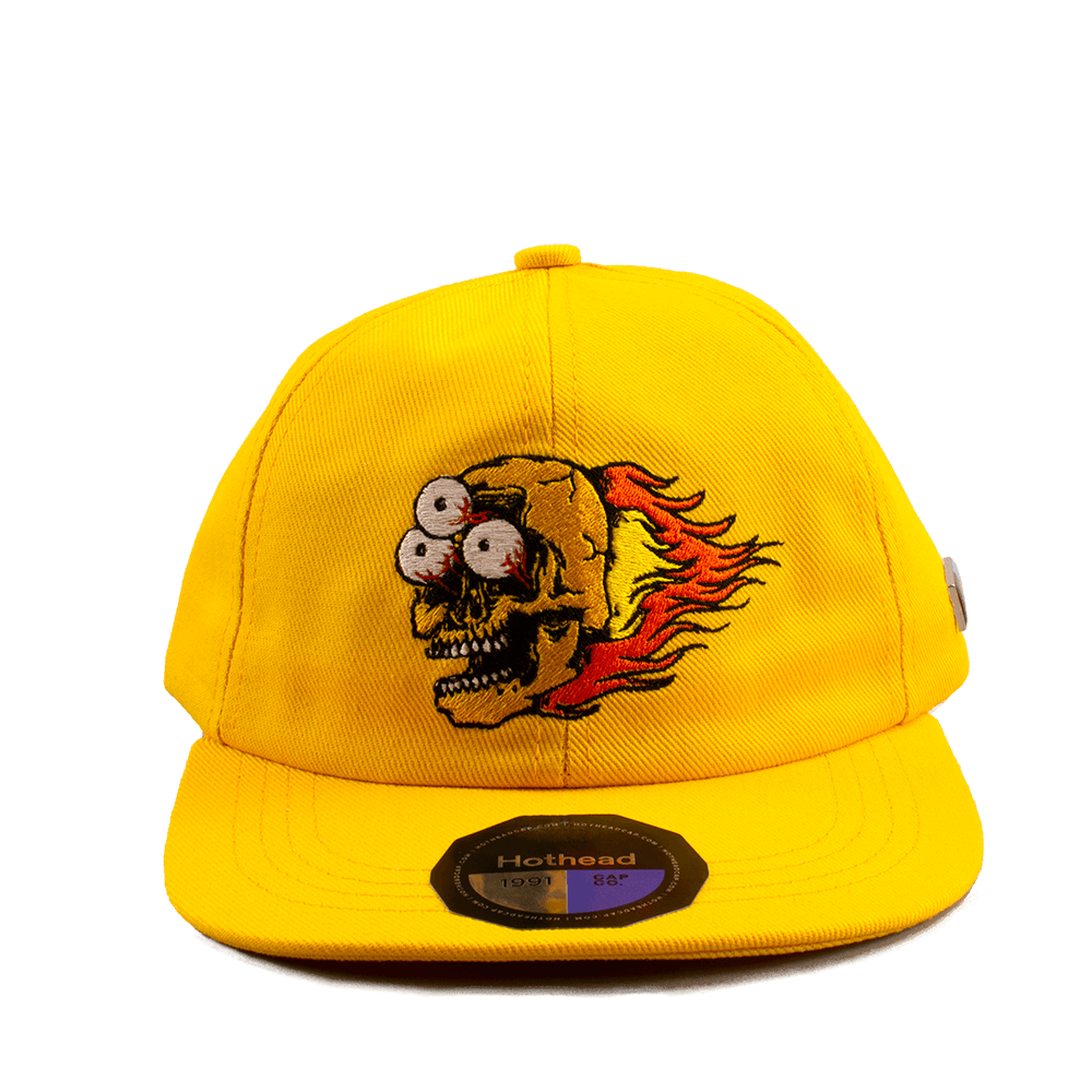 Yellow skull dad cap Hothead Cap Co.