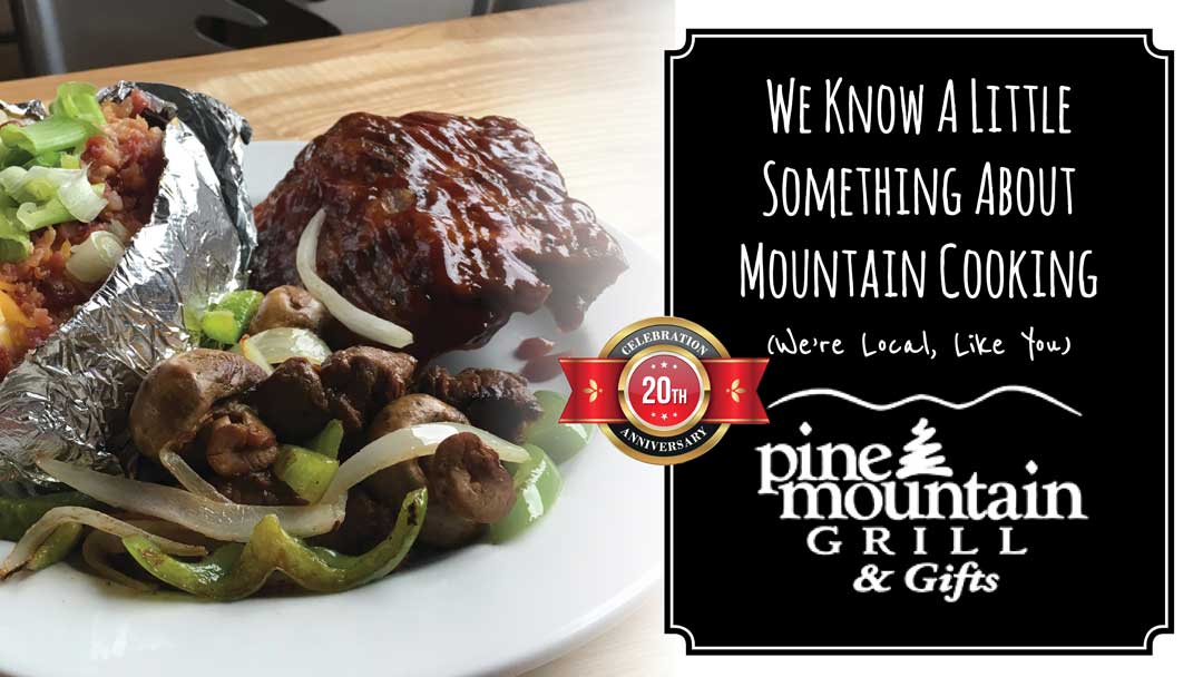 Pine Mountain Grill Brand Marketing site Menu Design Social Media