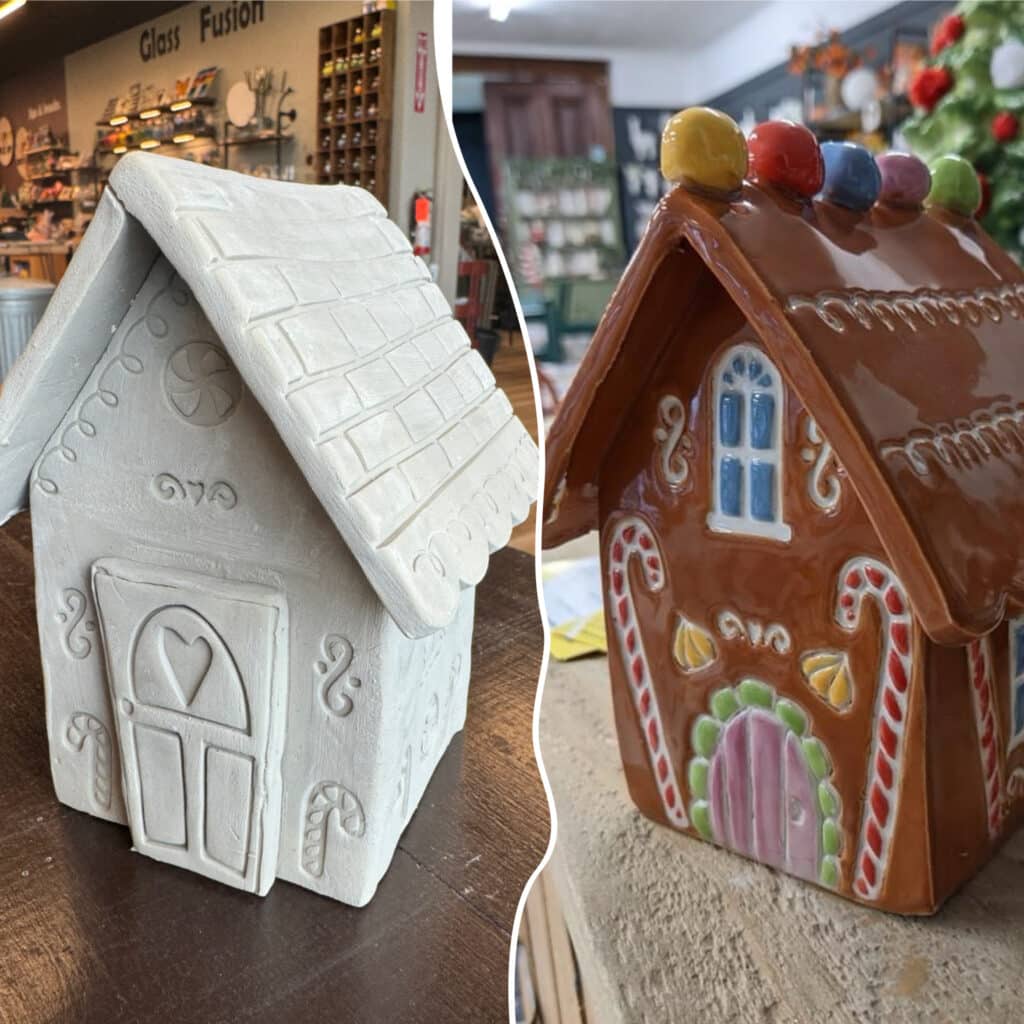 Clay Gingerbread House Hot Pots Pottery
