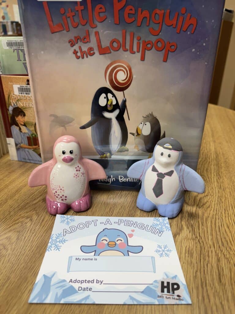 Adopt a Penguin Storytime Pottery with Rodman Library Branch Hot Pots
