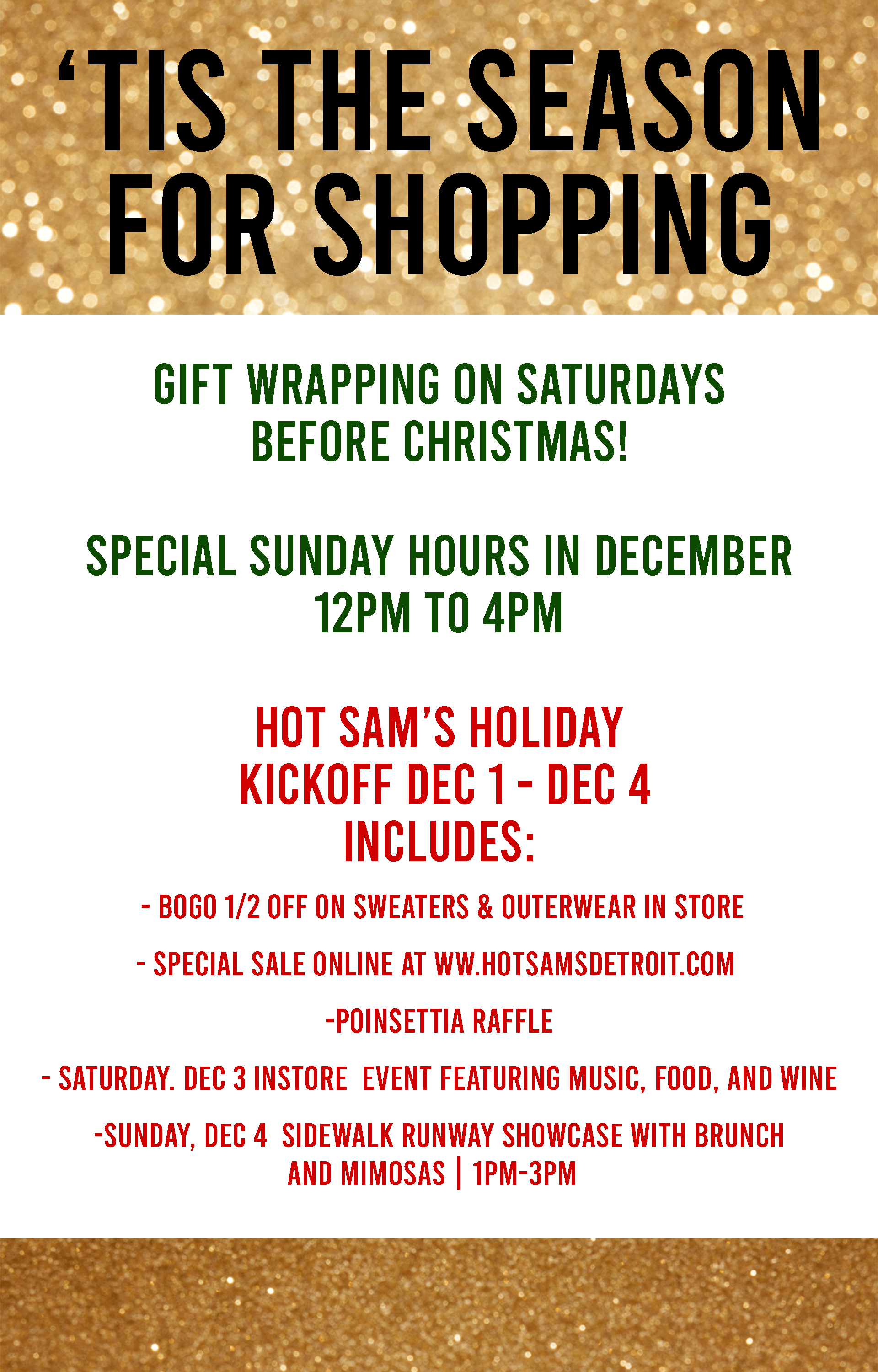Hot Sam’s Holiday Hot Sam's Detroit