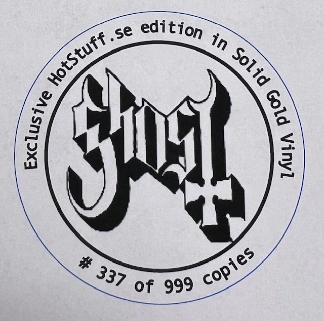LP GHOST SKELETA Solid Gold Vinyl, Numbered Limited edition
