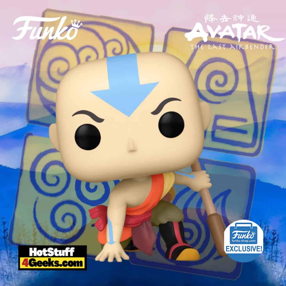 2021 NEW Aang Crouching Funko Pop! Funko Shop Exclusive