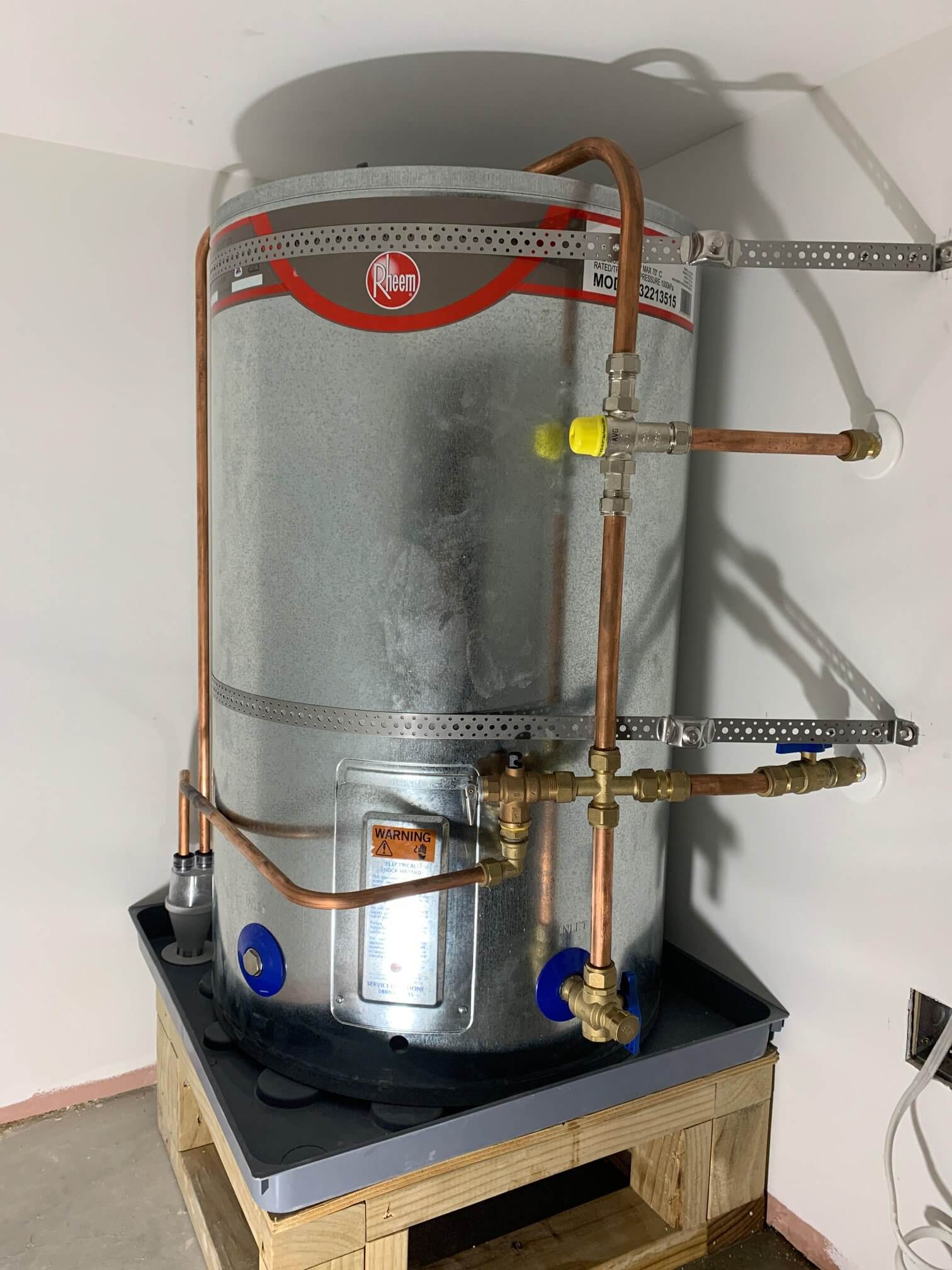 Hot Water Cylinder Safe Trays Installation