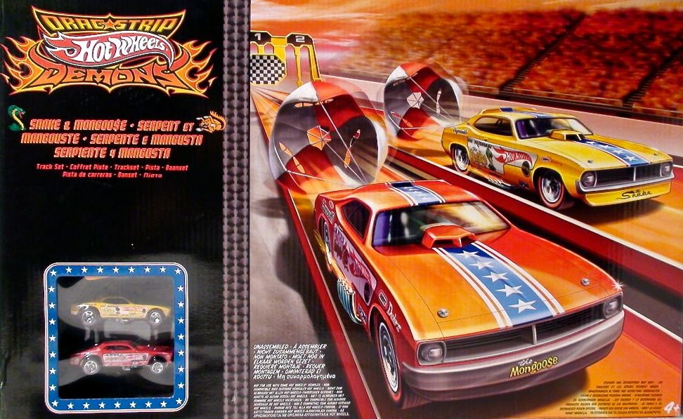1971 Hot Wheels Mongoose and Snake Drag Set (U.K.) Hot Wheels Race