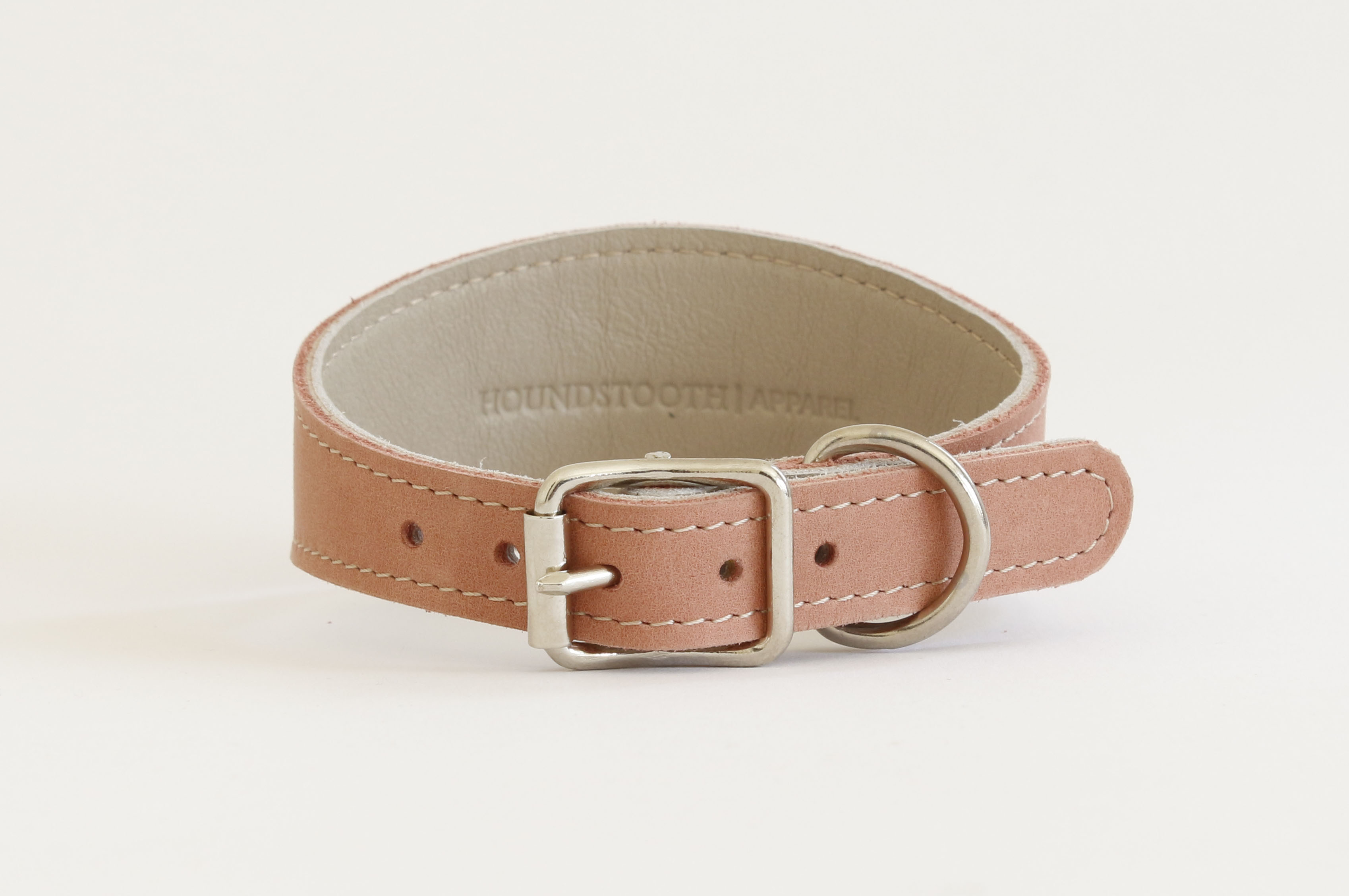 Lurcher Collar Rose Houndstooth