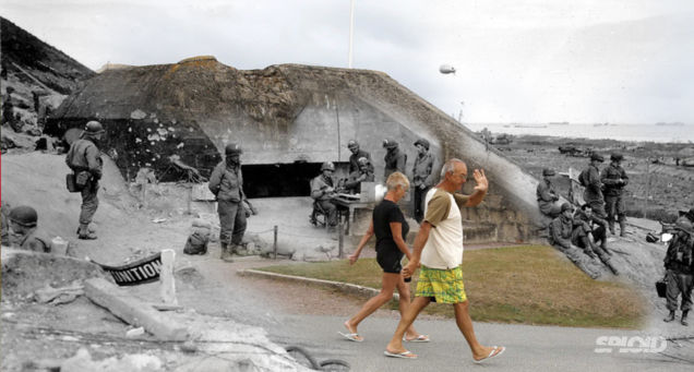 We flew to brussels, rented a below is a u.s. D-Day Then and Now - Houraney.com