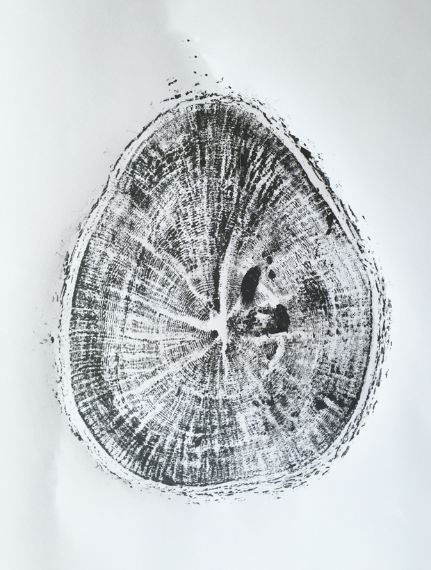 House & Home DIY Tree Stump Print
