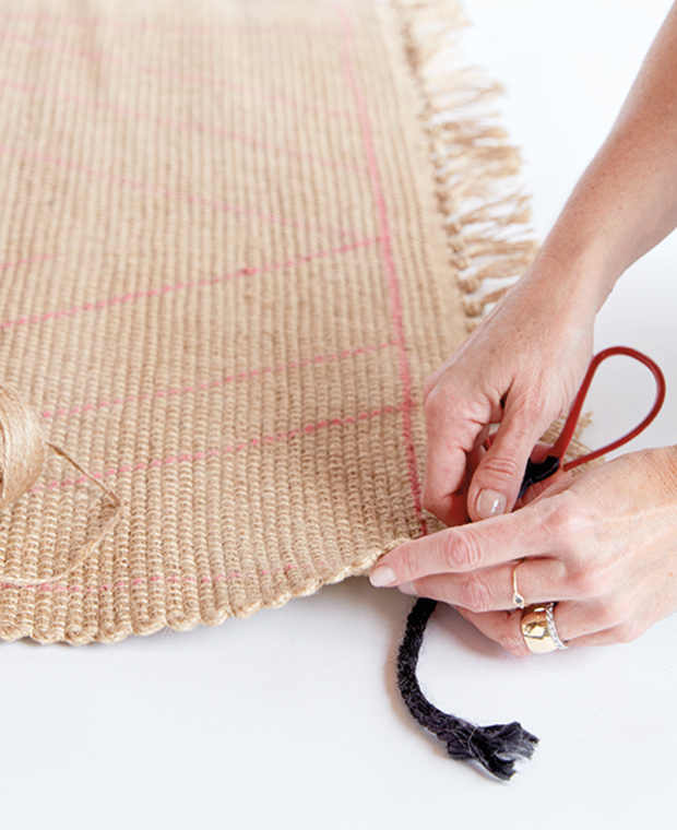 House & Home DIY Patterned Jute Rug