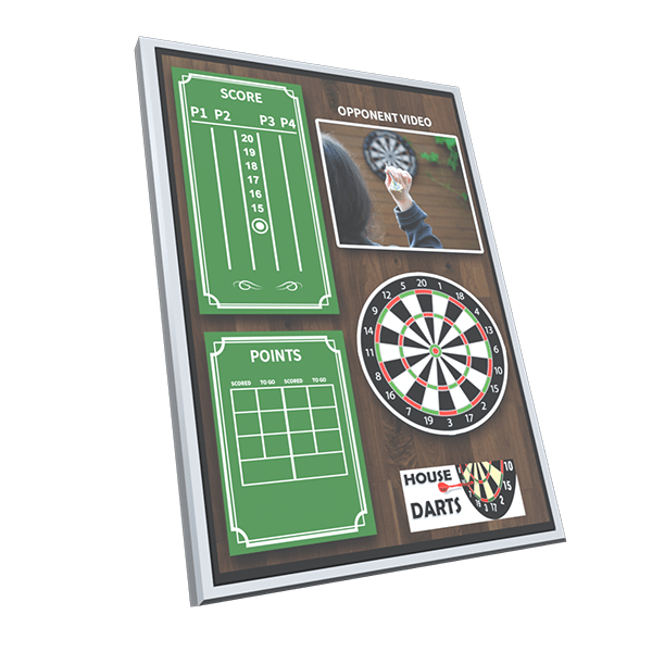 House Darts This is a new way to play steel tip darts in the comfort