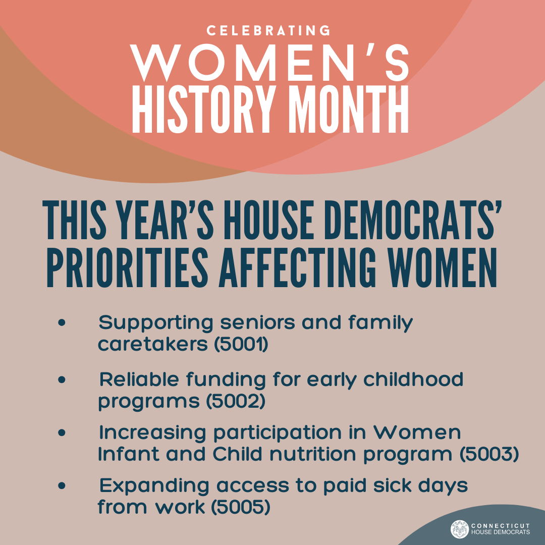 Let's Celebrate Women's History Month | Connecticut House Democrats