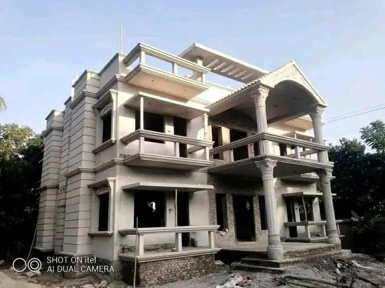 House Front Wall Cement Design HOUSE DESIGN BD