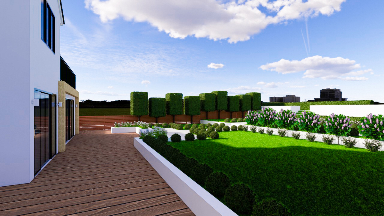 Beautiful Large Modern Garden design House Designer