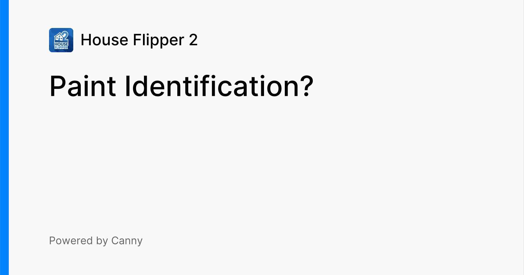 Paint Identification? Voters House Flipper 2