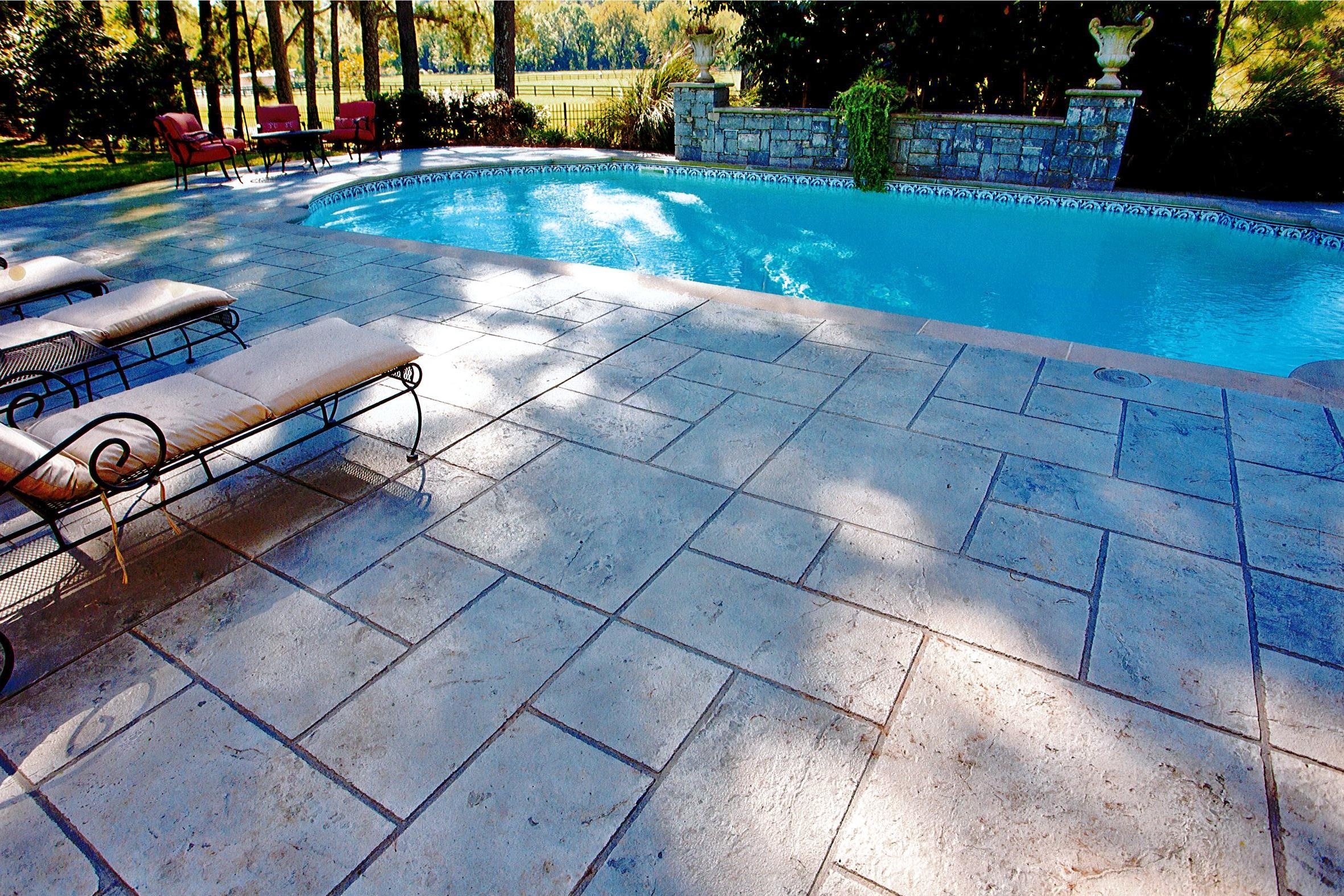 9 Modern Stamped Concrete Pool Deck Ideas