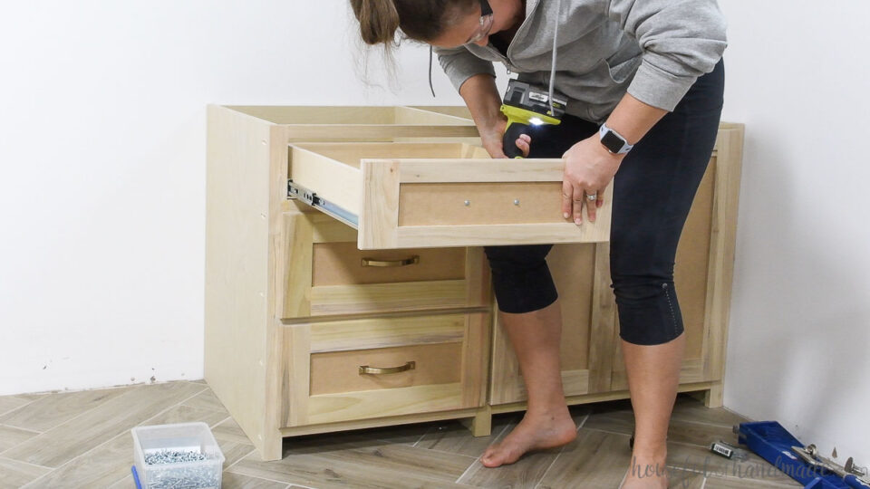 How to Attach Drawer Fronts Houseful of Handmade