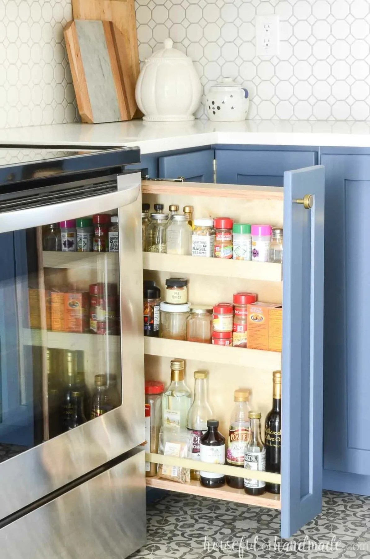How to Build a Pull Out Spice Rack Houseful of Handmade