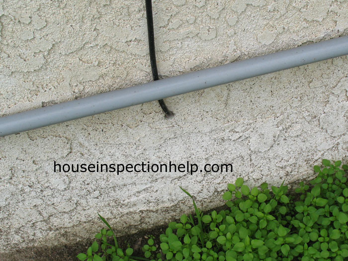 Cable Going Through Stucco