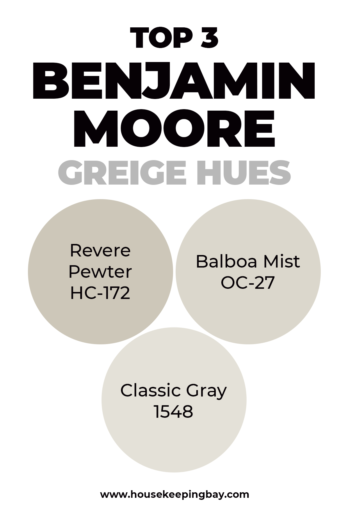 Benjamin Moore Greige, 8 Of The Best Greige Paint Colors For 2020 Home