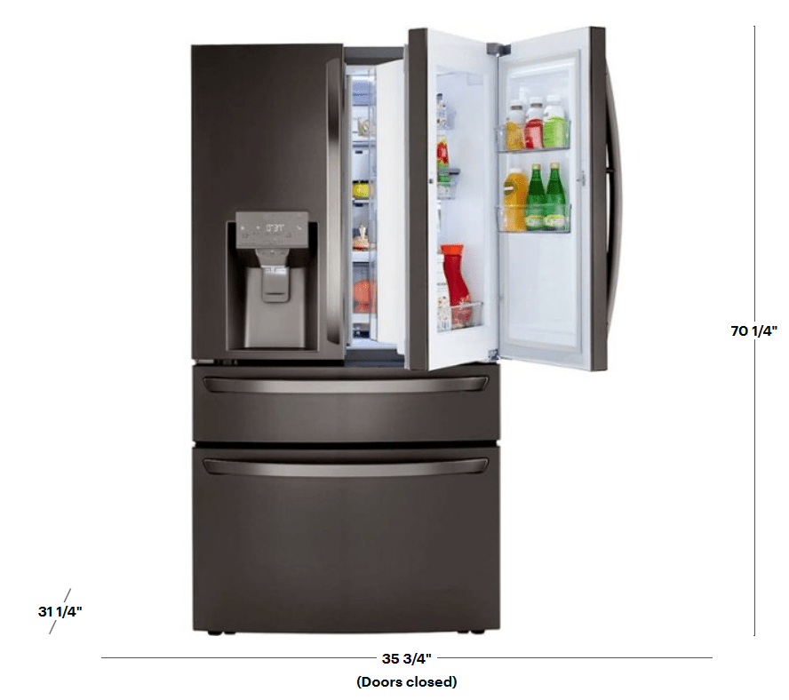 HK 3500 to 4500 refrigerator LG 29.7 Cu. Ft. French InstaView Doorin