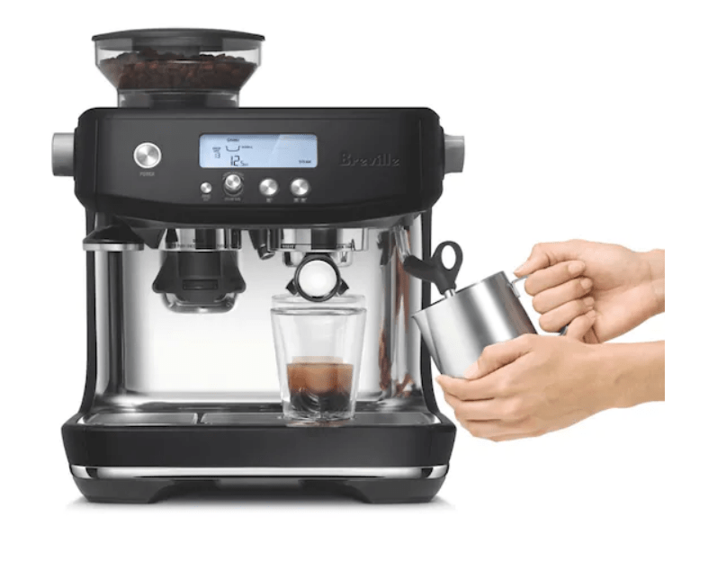 HK Coffee Grinders The Breville Barista Pro Espresso Maker Black