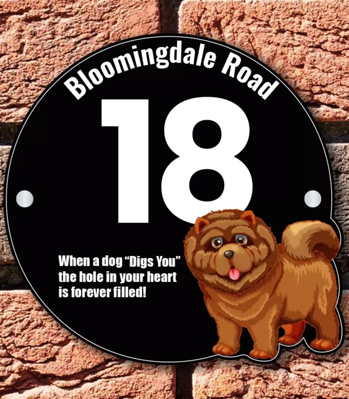 Sheba Dog Number Sign House Number Signs Direct