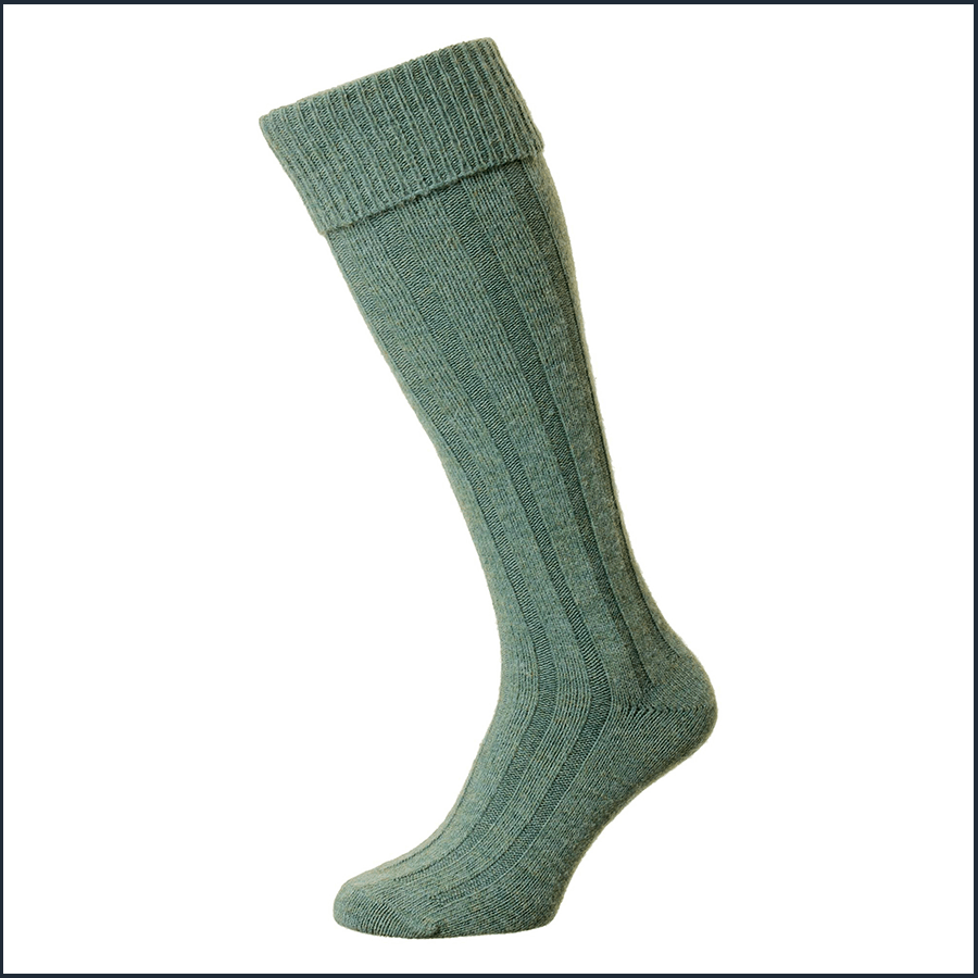 Adult Lovat Green Kilt Socks House of Argyll Ltd > Kilt Sales & Hire