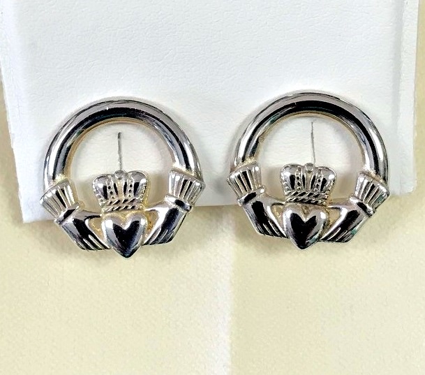 Sterling Claddagh Clip On Earrings House of Claddagh Irish Collections